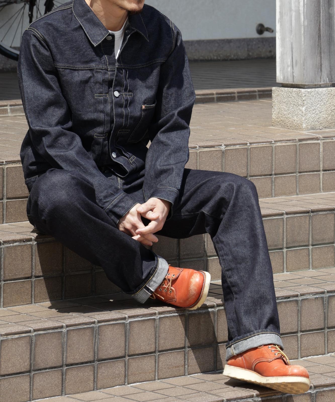 17oz Left Hand Twill Selvedge Denim Jacket World War Ⅱ Type /17oz