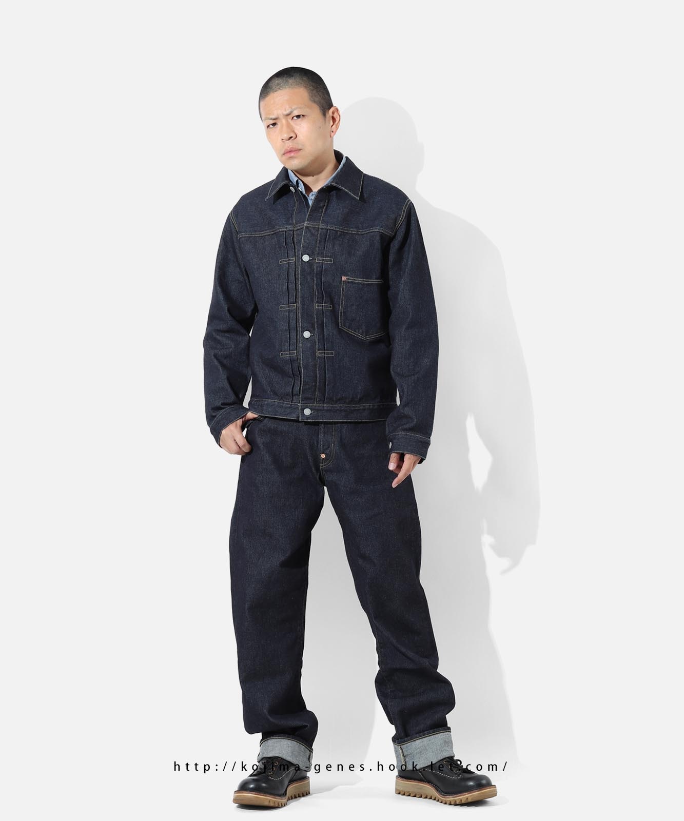 17oz Left Hand Twill Selvedge Denim Jacket World War Ⅱ Type /17oz