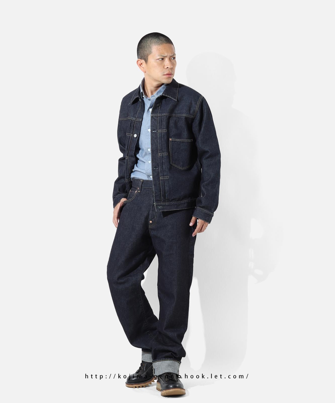 17oz Left Hand Twill Selvedge Denim Jacket World War Ⅱ Type /17oz