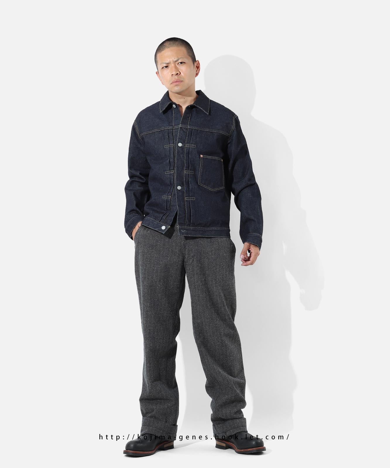 17oz Left Hand Twill Selvedge Denim Jacket World War Ⅱ Type /17oz