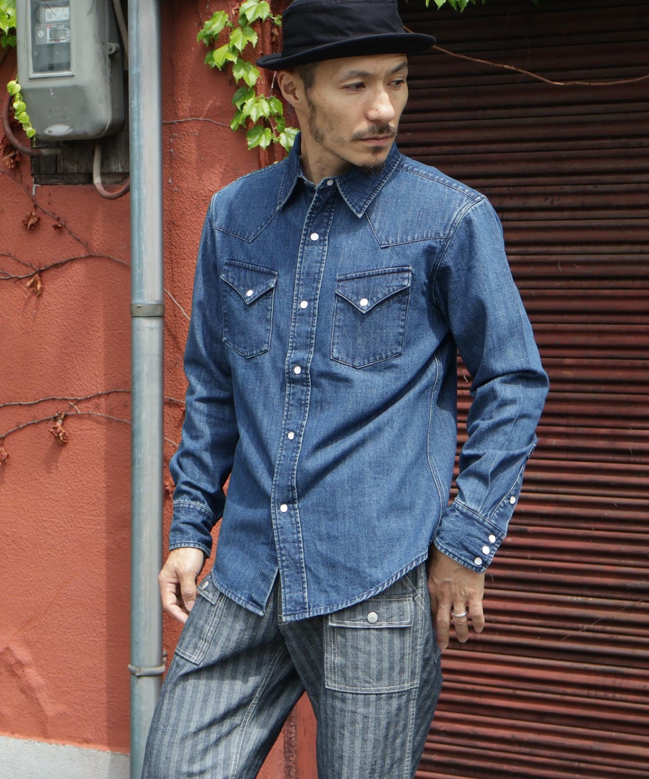 Herringbone Denim Bush Pants / ヘリンボーンデニムブッシュパンツ
