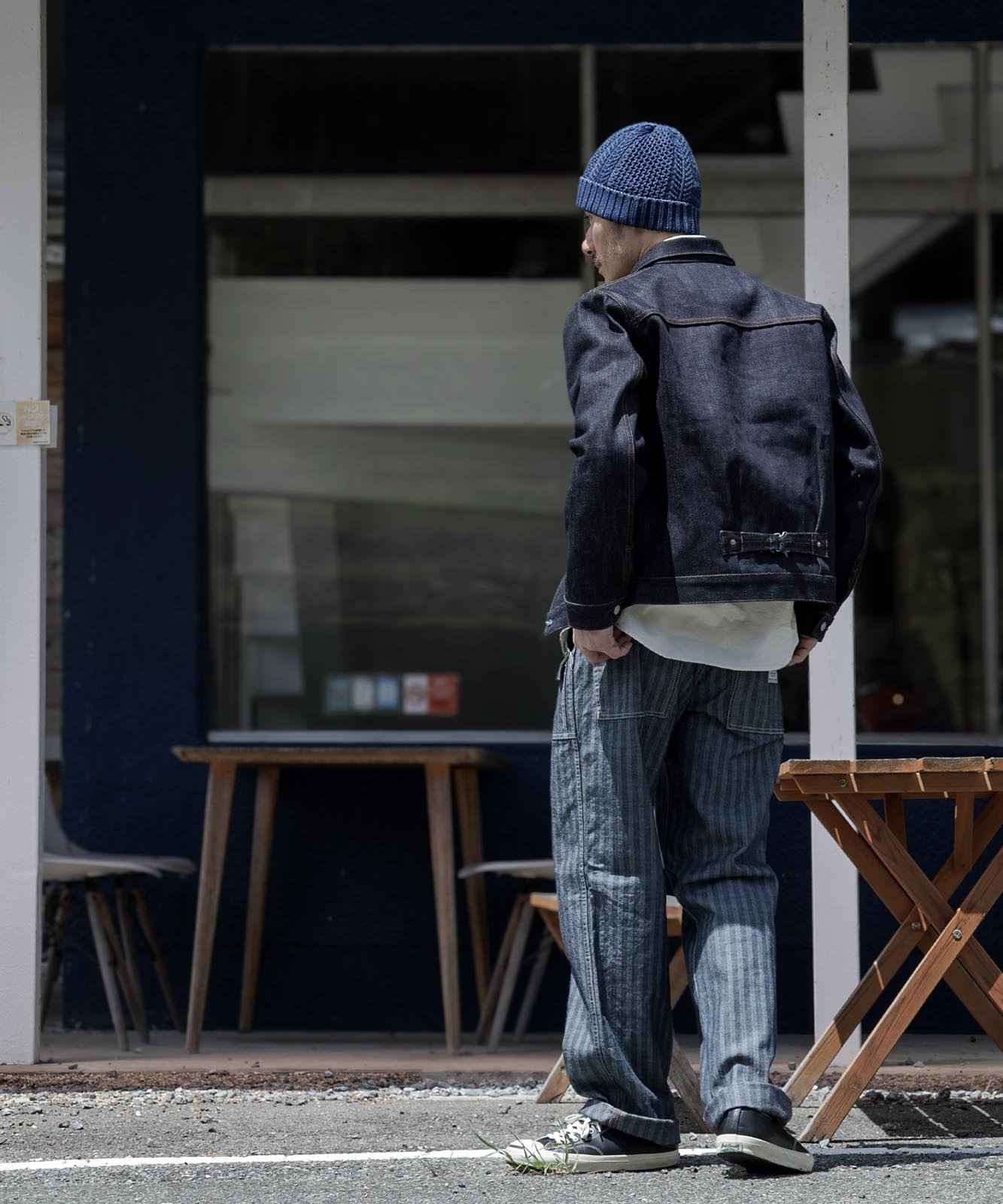 Herringbone Denim Bush Pants / ヘリンボーンデニムブッシュパンツ