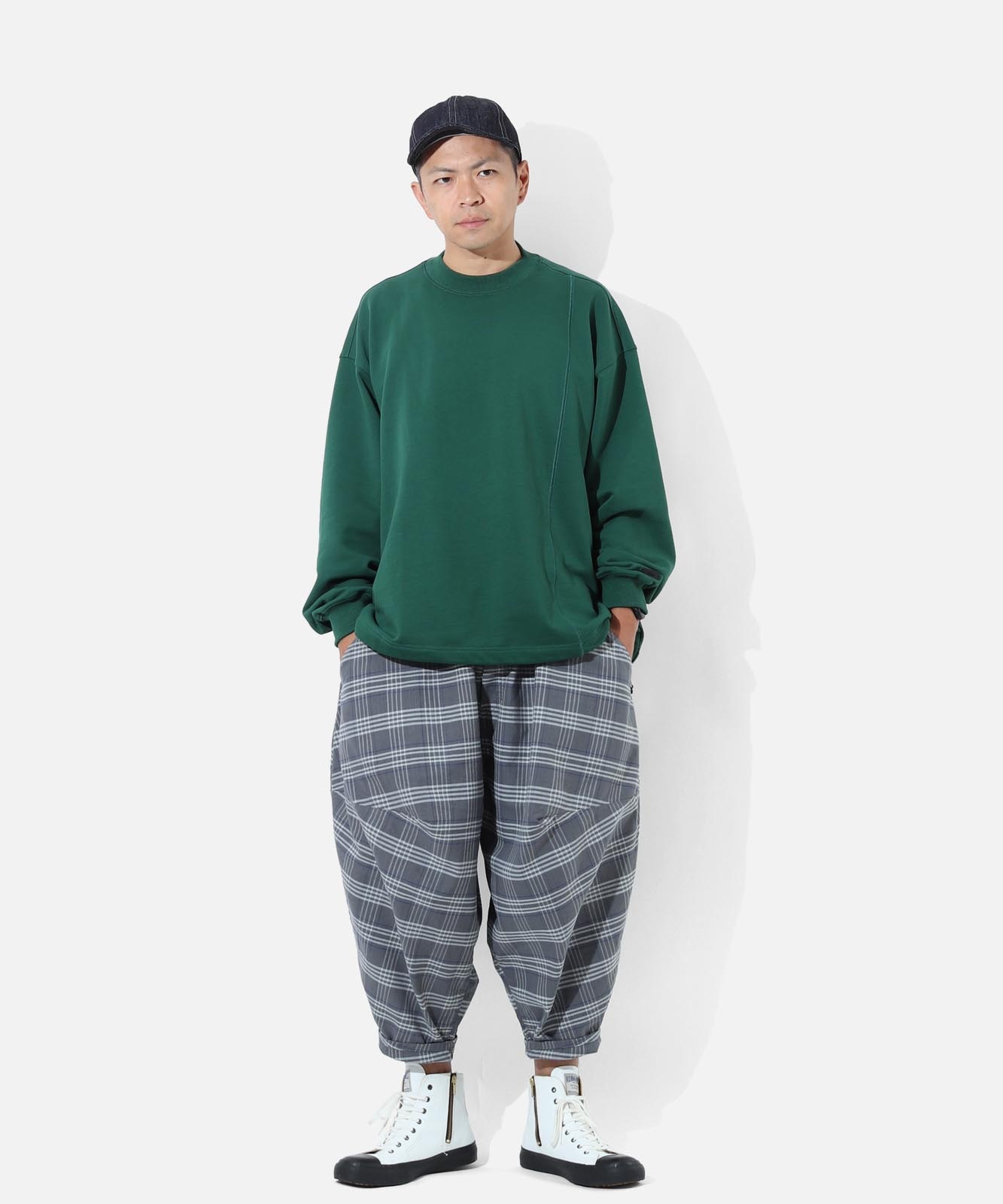 Check Balloon Pants 2 by LELAX / チェックバルーンパンツ2 by LELAX