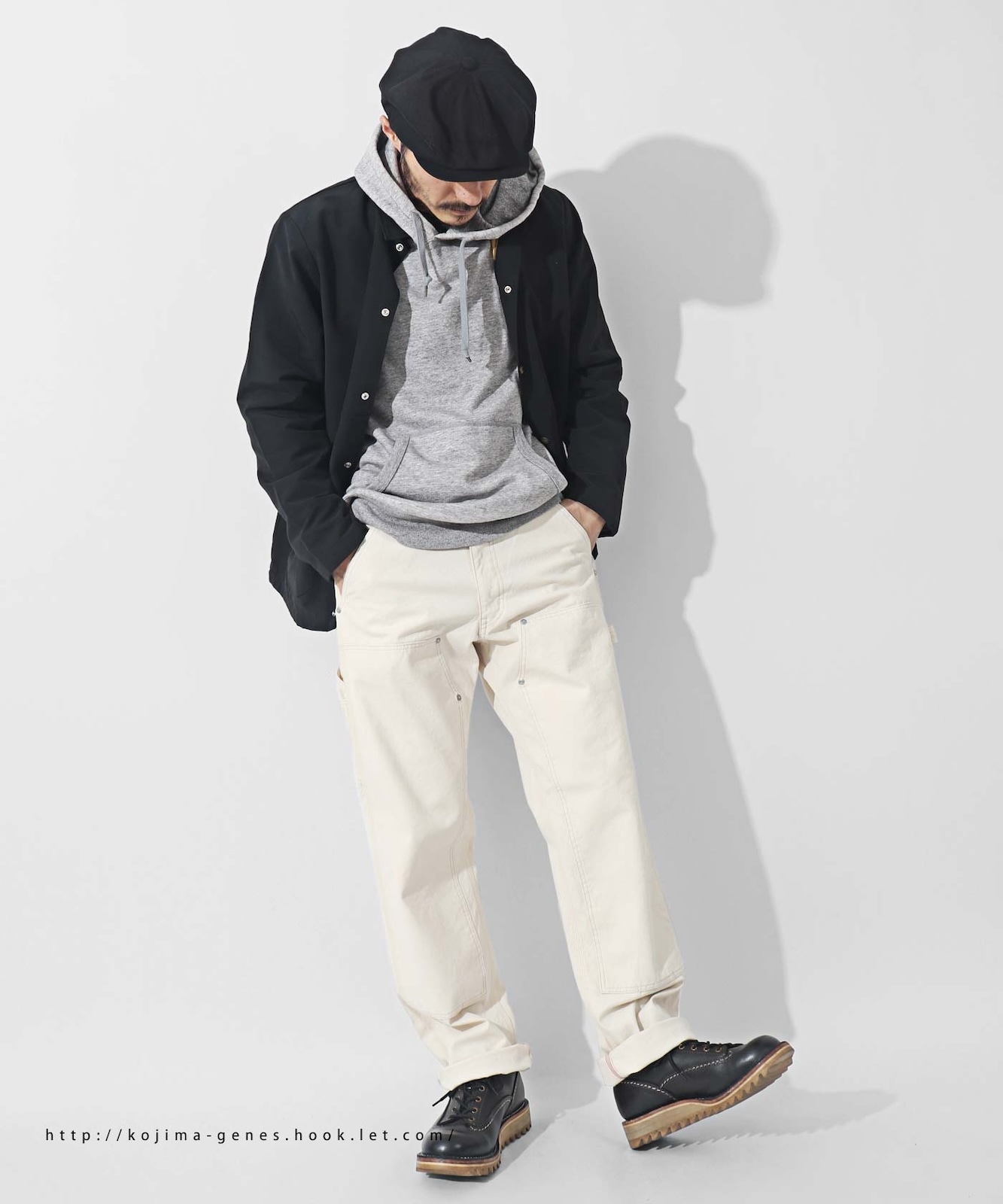 fujikinbai w-knee painter pants / 富士金梅ダブルニー