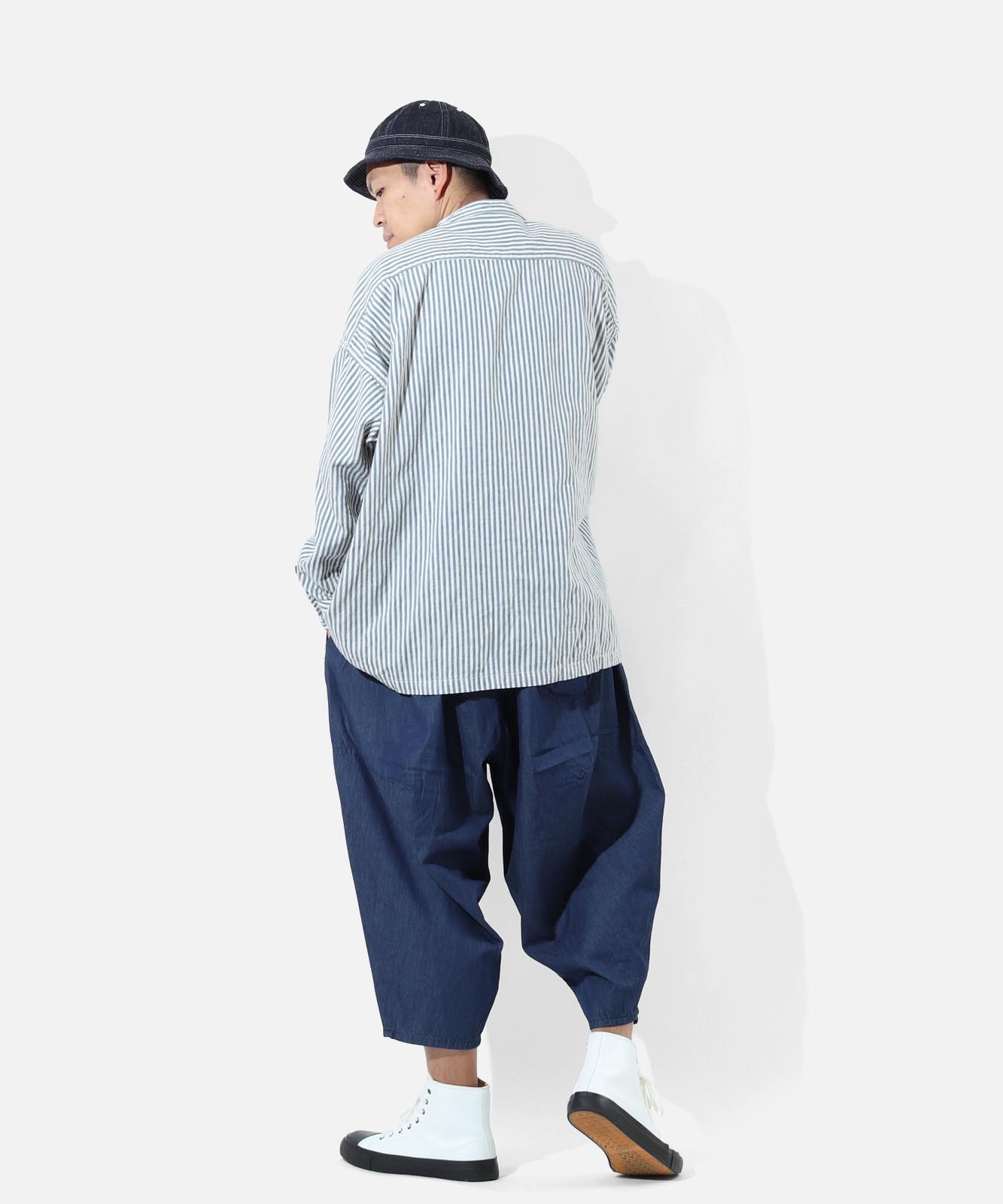 コムコム　エステル　バルーンパン ネイビー Indigo Balloon Pants 2 by LELAX / インディゴバルーンパンツ2 by