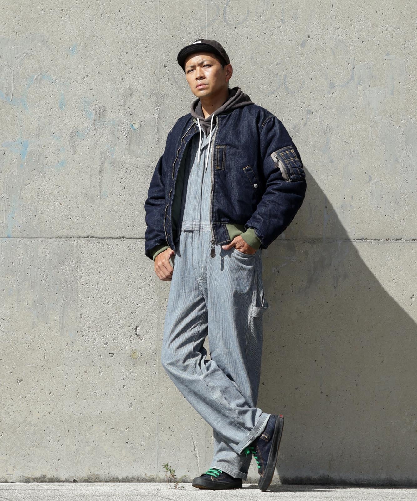 Denim MA-1 Flight Jacket by KGR / デニムMA-1フライトジャケット by