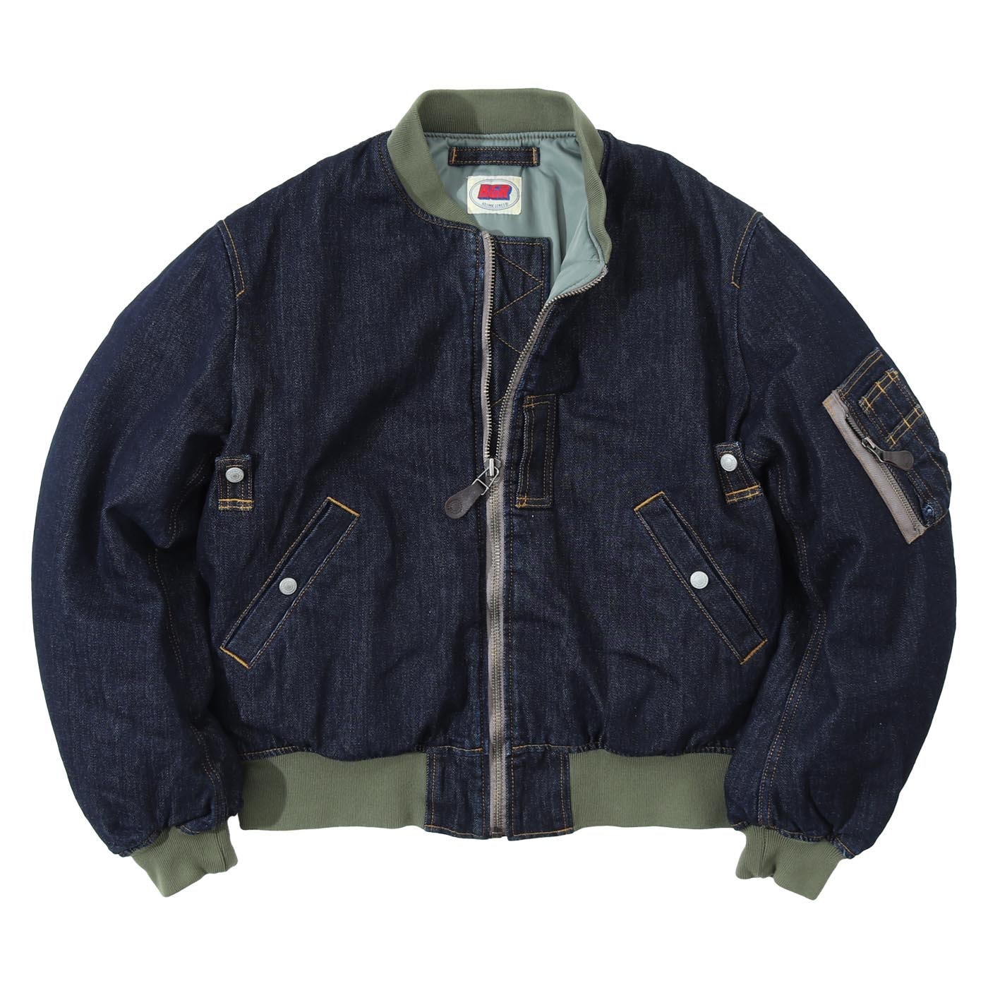 Denim MA-1 Flight Jacket by KGR / デニムMA-1フライトジャケット by