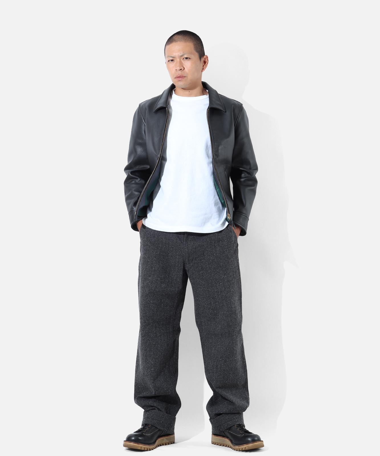 Nep Herringbone Pants / ネップヘリンボーンパンツ