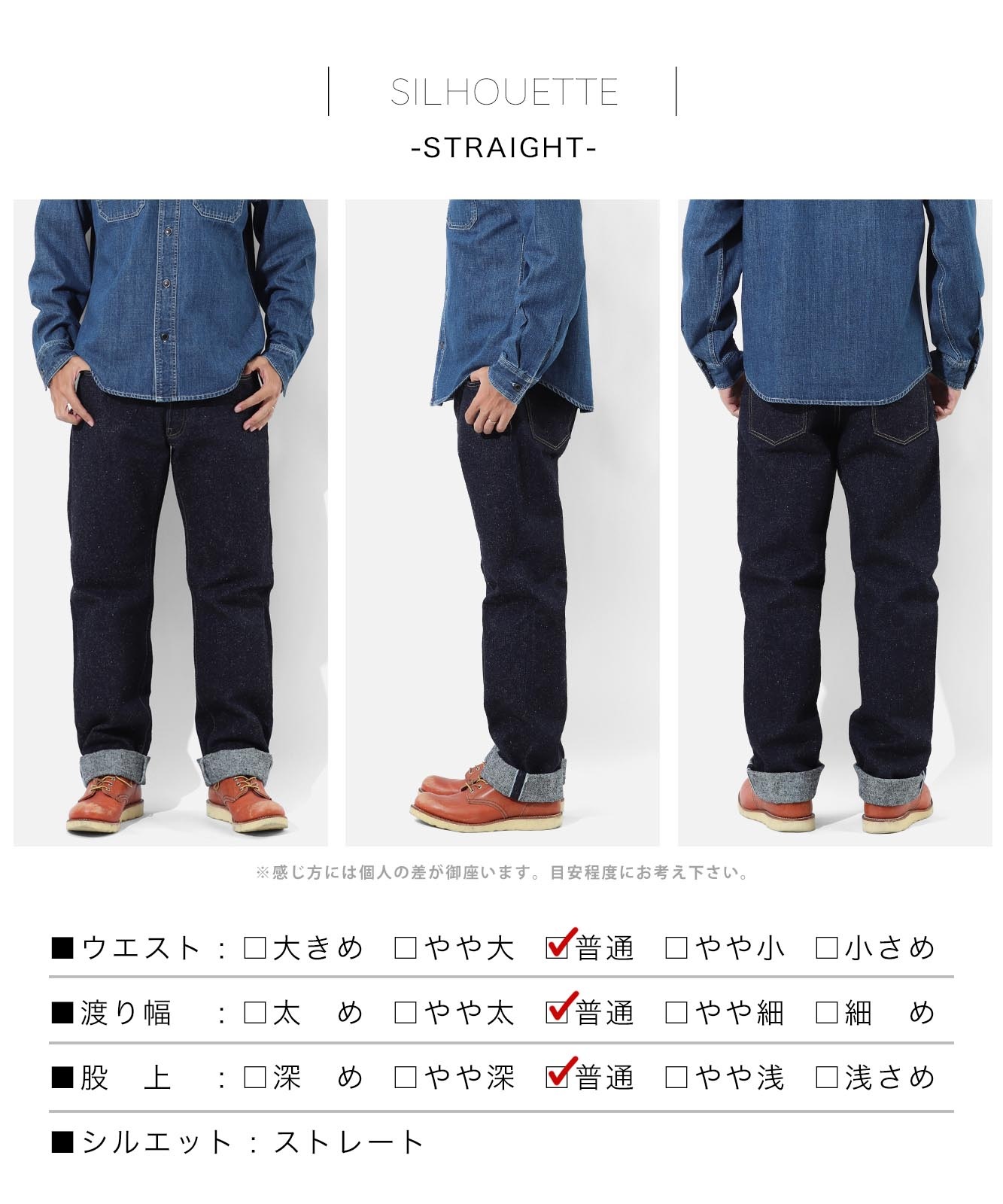 20oz Selvedge Nep Denim Vintage Straight / 20ozセルビッチネップ