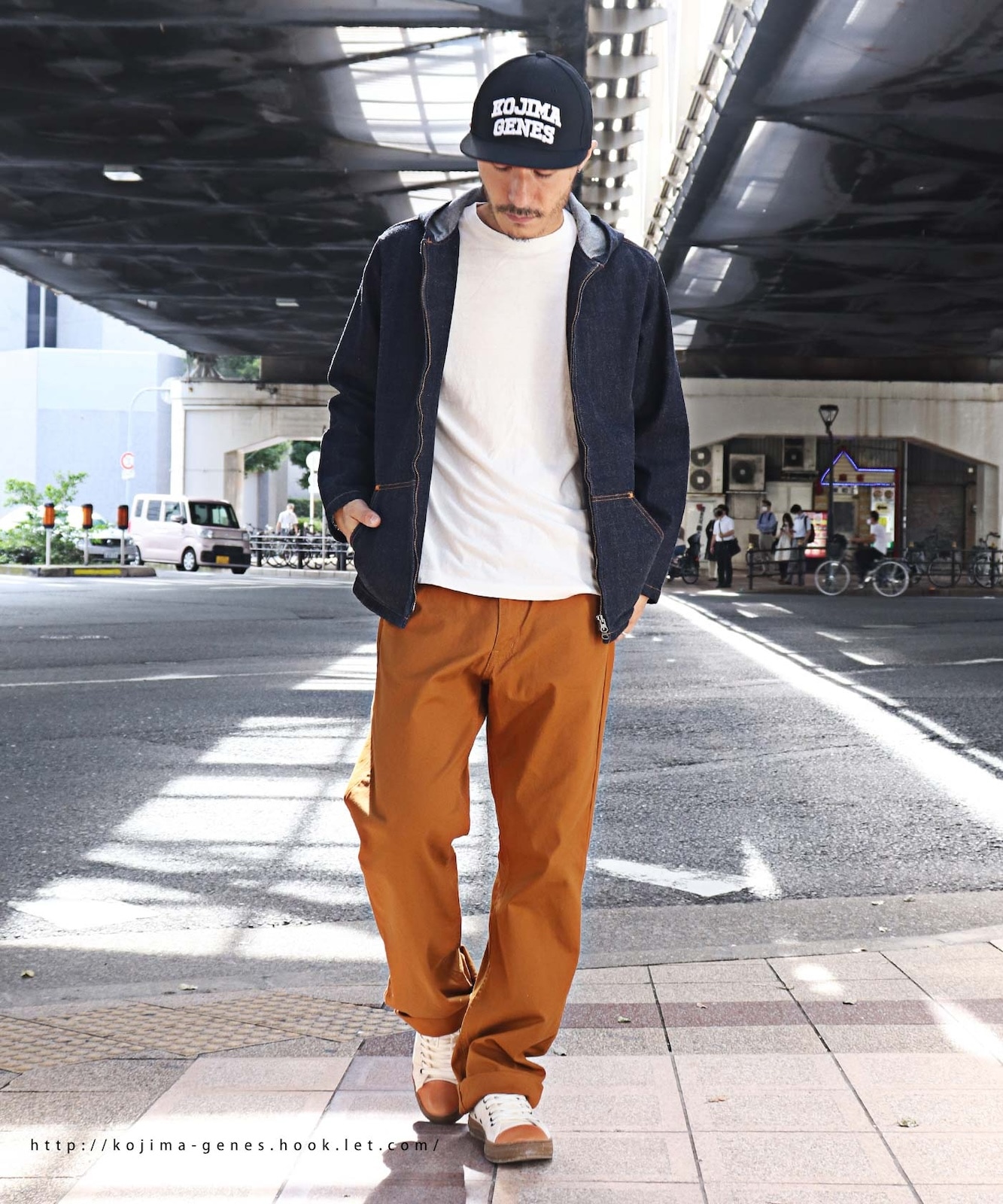 Denim & Hickory Double Zip Hoodie / デニム＆ヒッコリー ダブルジップフーディー