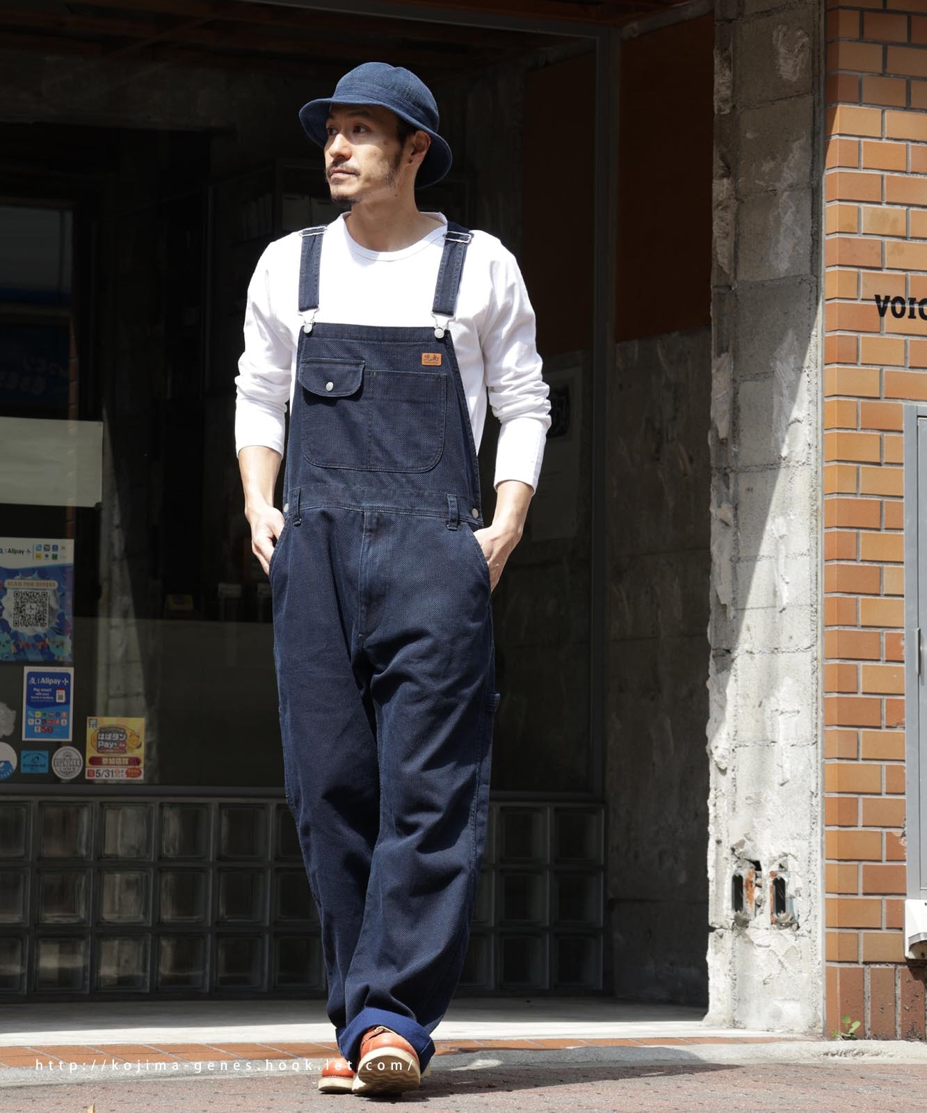 児島ジーンズ オーバーオール 濃紺 Sashiko Overall / 刺し子オーバーオール | 2025 Autumn item | | 児島