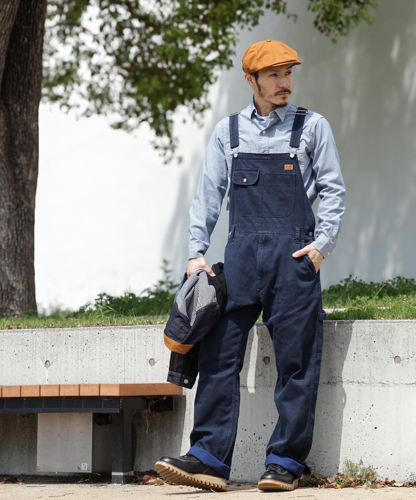 GAIJIN MADE 刺し子 ロング丈カバーオール GAIJIN MADE 刺し子 ロング丈カバーオール 【公式通販】