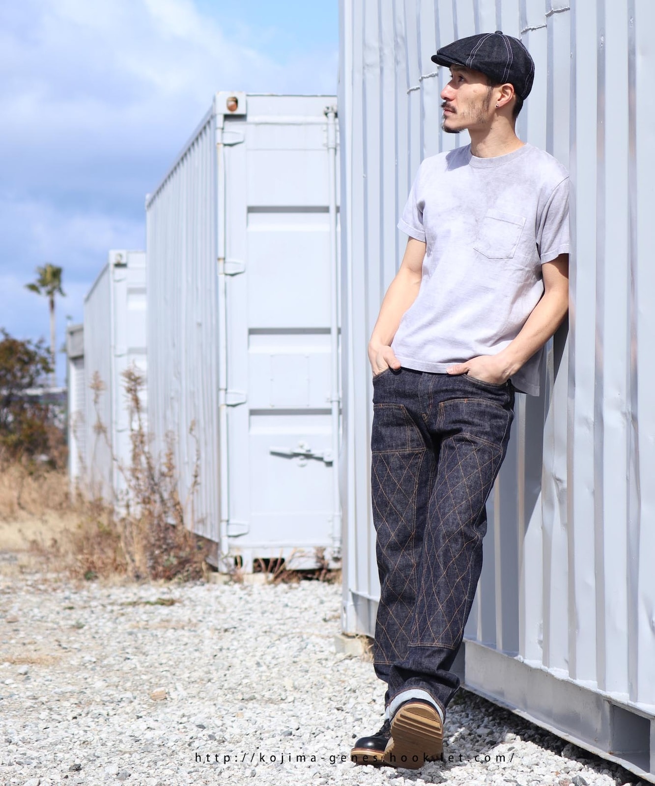 【新品未使用】デニム ジーンズストレッチダブルBタグ付き110＆スウェット EDWIN SOMETHING サムシング ガールズ ストレッチデニム