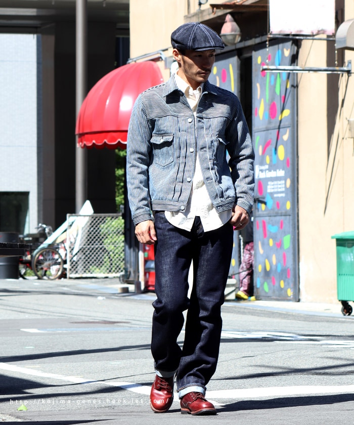 PORKCHOP デニムジャケット Lサイズ PORKCHOP | DENIM TRUCKER JKT ポークチョップ Gジャンの通販なら正規