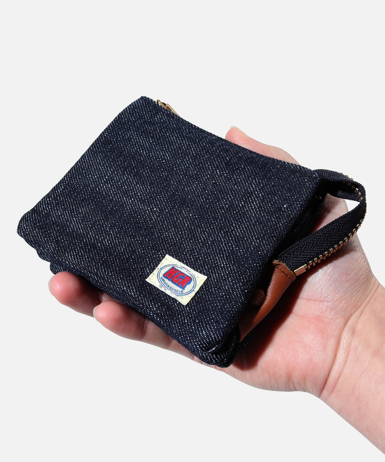 Selvedge Denim Pouch M Size by KGR / セルビッチデニムポーチ Mサイズ by KGR