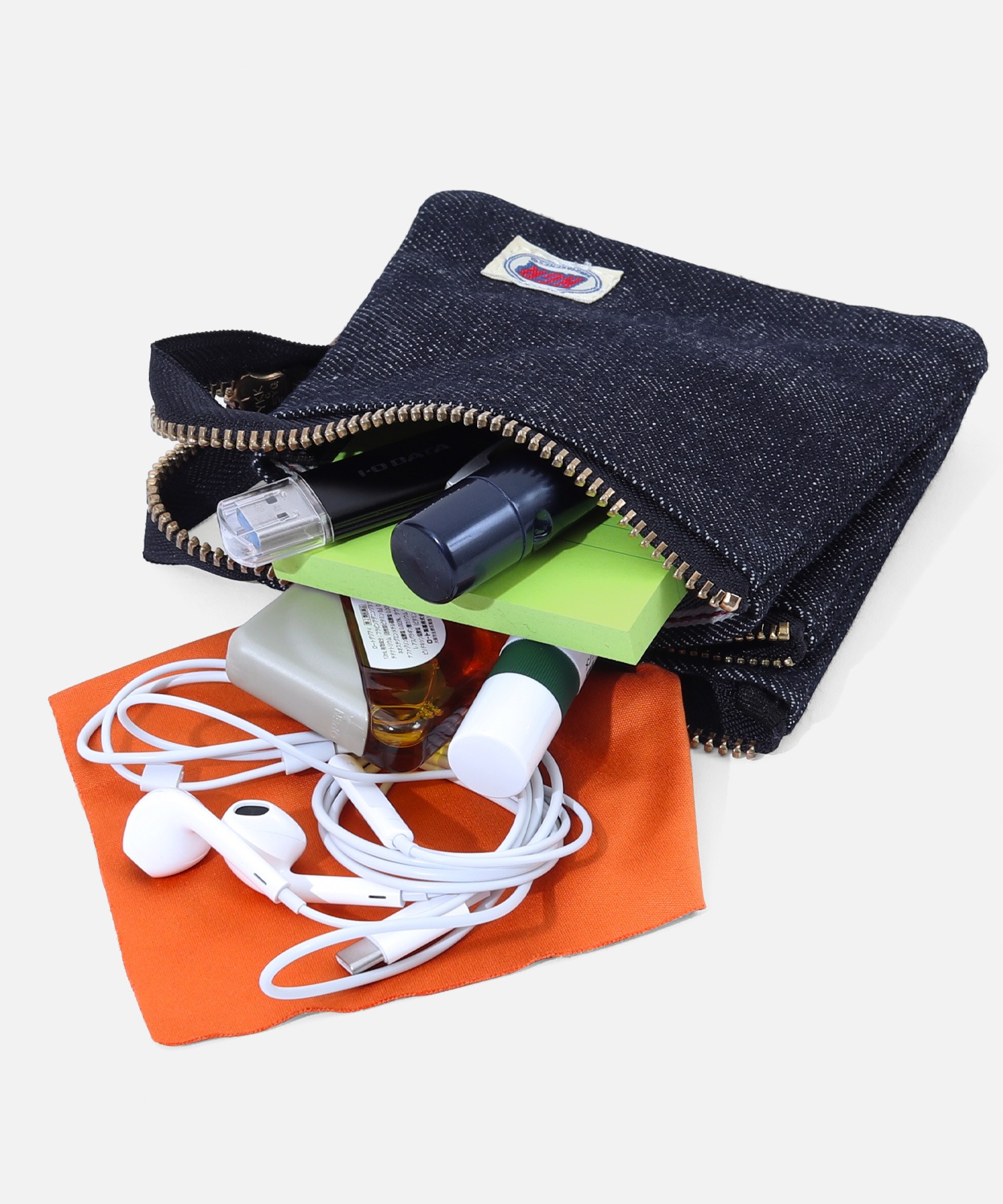 Selvedge Denim Pouch M Size by KGR / セルビッチデニムポーチ Mサイズ by KGR