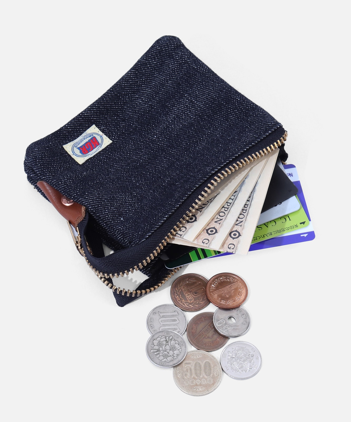 Selvedge Denim Pouch M Size by KGR / セルビッチデニムポーチ Mサイズ by KGR