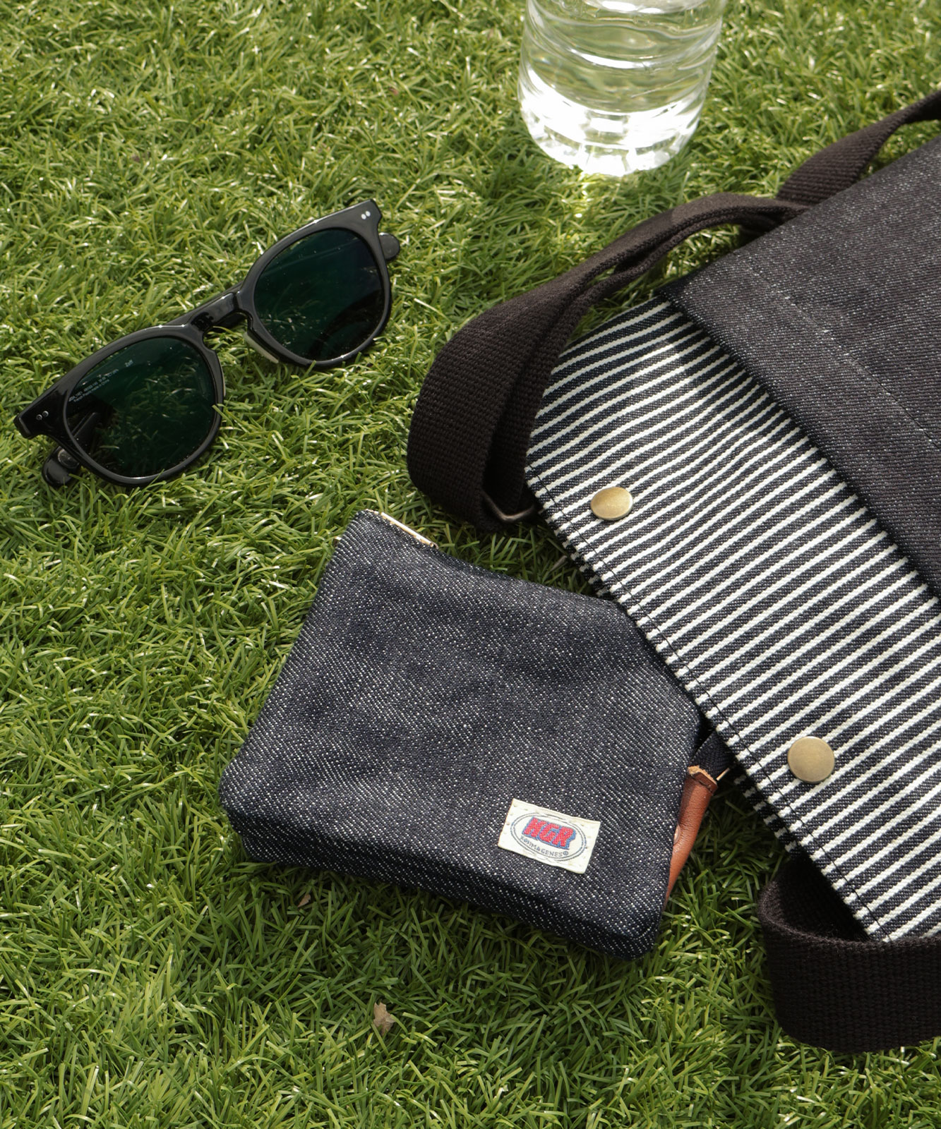 Selvedge Denim Pouch M Size by KGR / セルビッチデニムポーチ Mサイズ by KGR