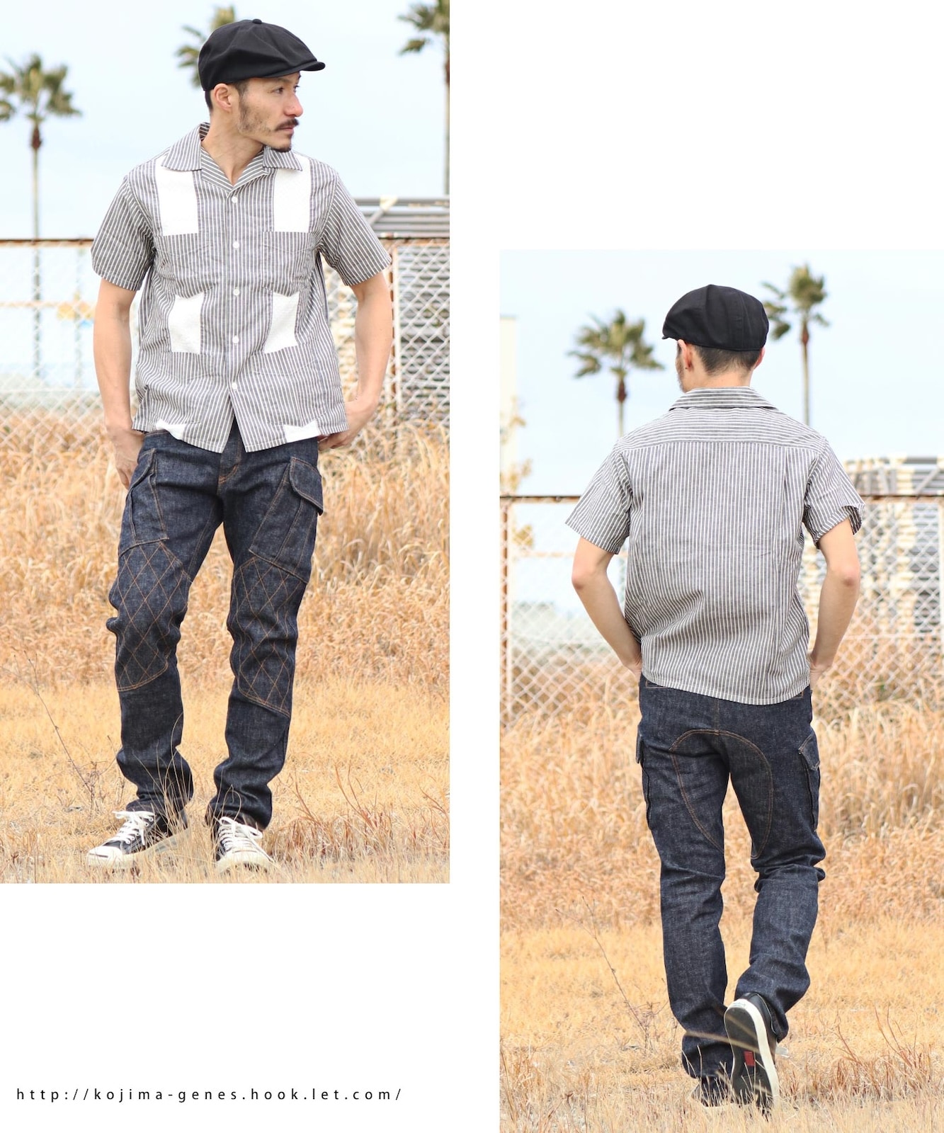 W-knee Cargo Slim Stretch Pants / ֥ˡॹȥåѥ