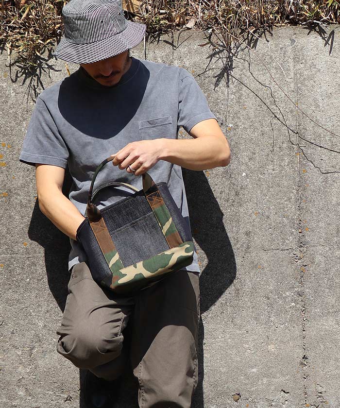 21oz Denim Combo Tote Bag M Size / 21oz デニムコンボトートバッグ M