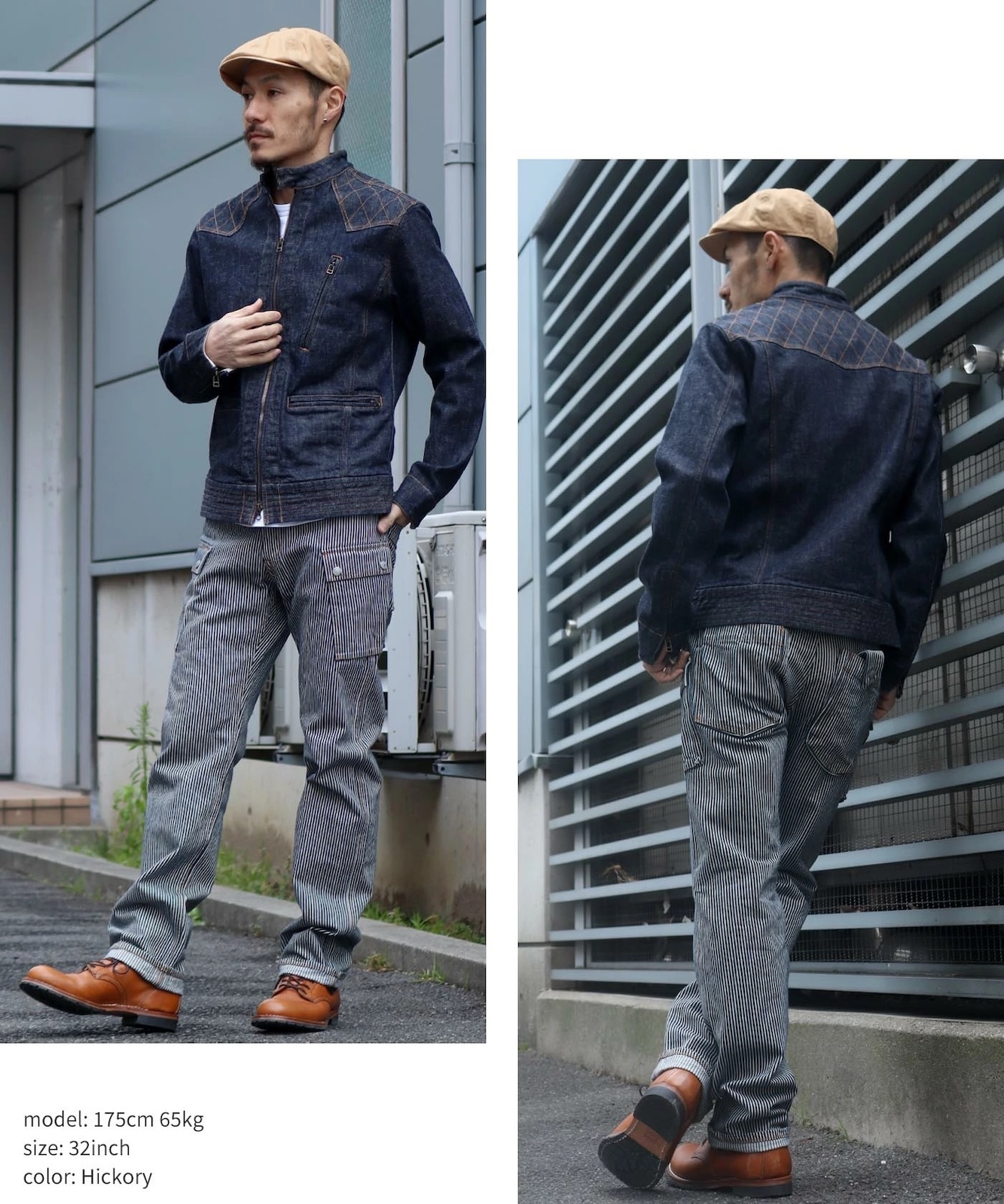 U302＊ 桃太郎ジーンズ メンズ カーゴ デニムパンツ W38 ヒッコリー U302＊ 桃太郎ジーンズ メンズ カーゴ デニムパンツ W38 ヒッコリー