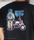 HONDA Collab Monkey Combo T-shirt Black / ۥ 󥭡T ֥å
