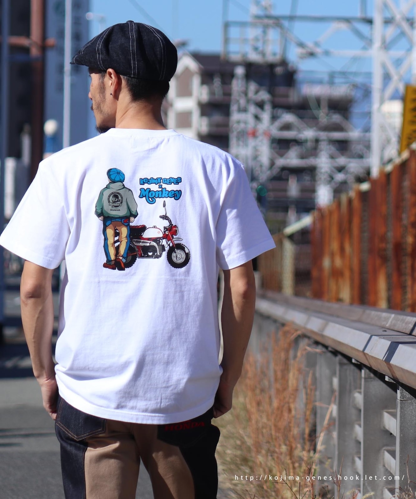 HONDA Collab Monkey Combo T-shirt White / ホンダコラボ モンキーコンボTシャツ ホワイト