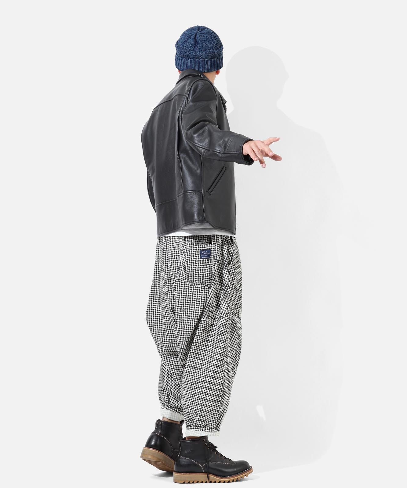 Houndstooth Check Ballon Pants 2 by LELAX / 千鳥 バルーンパンツ2