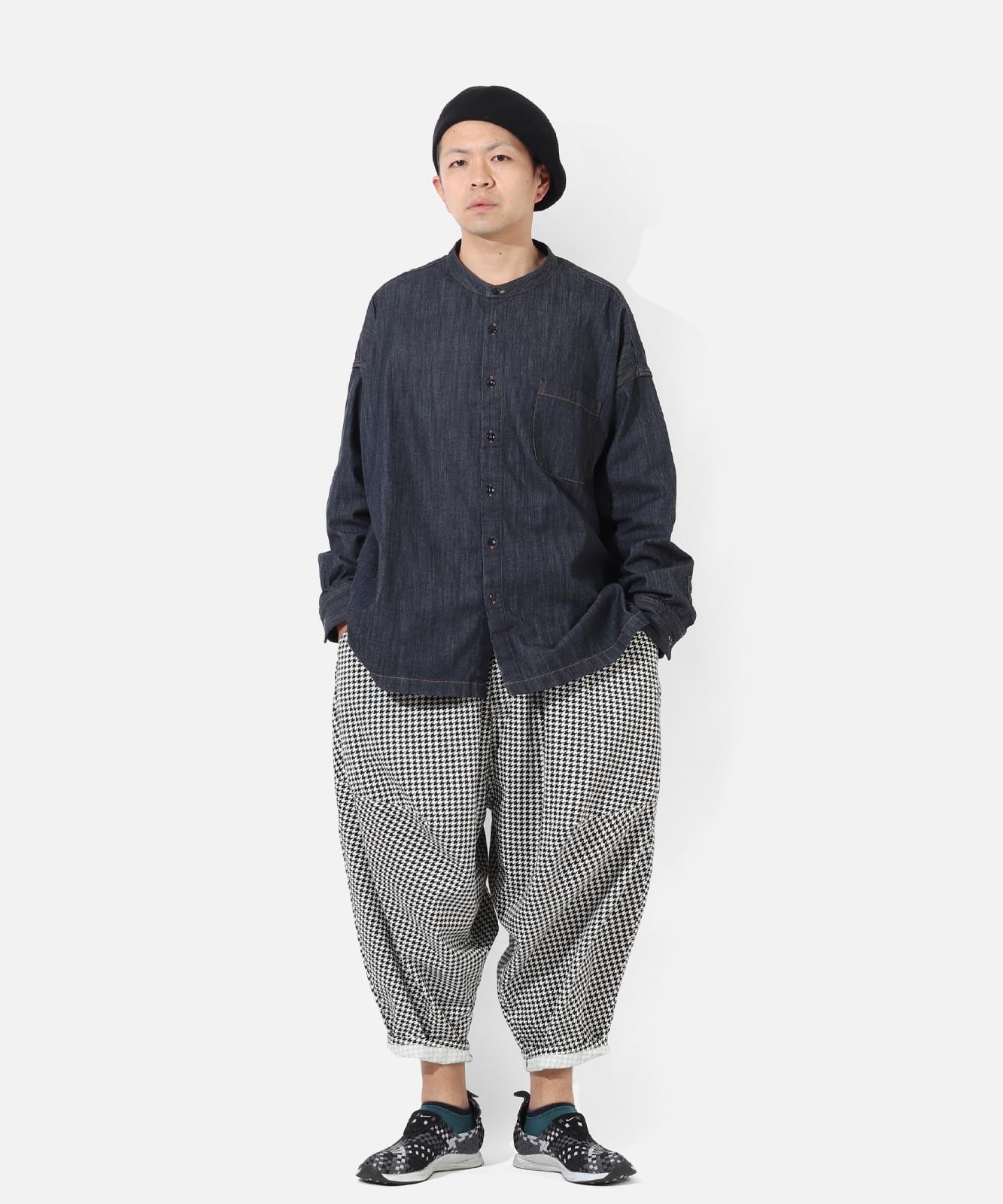Houndstooth Check Ballon Pants 2 by LELAX / 千鳥 バルーンパンツ2