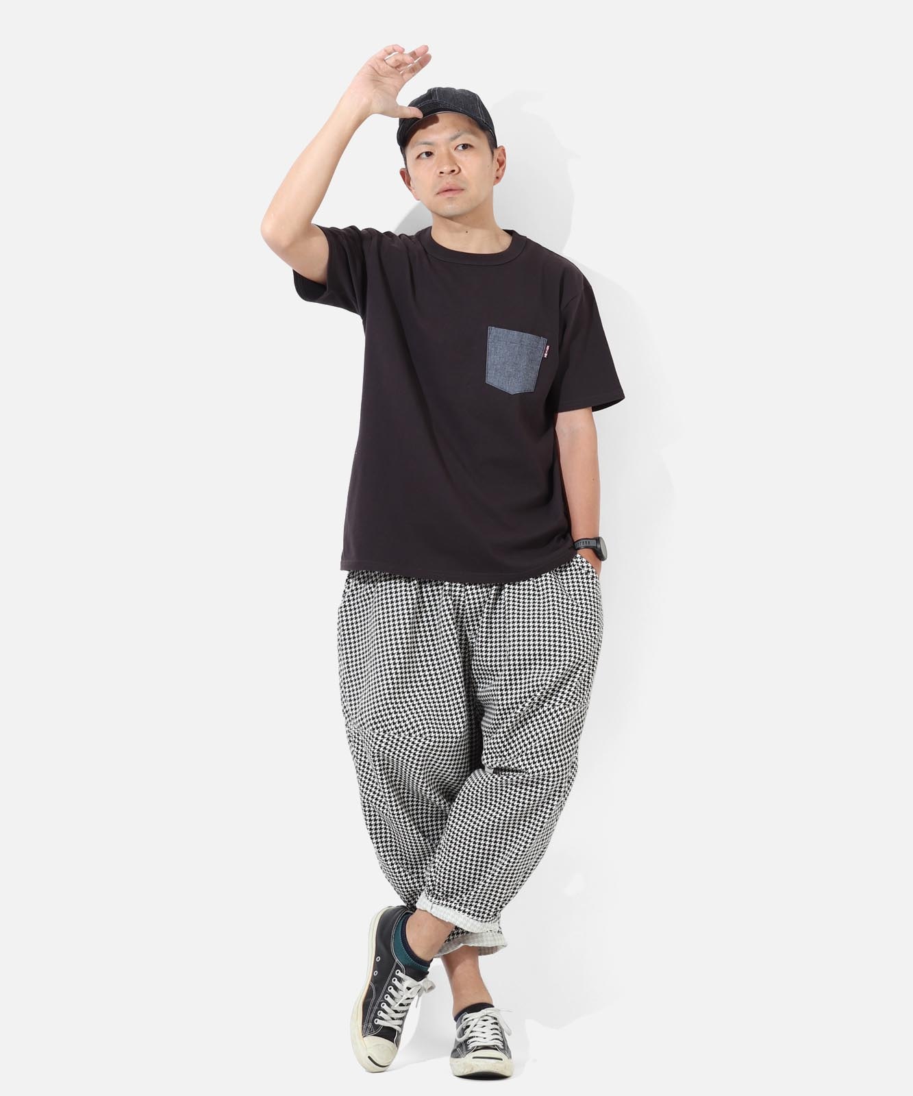 Houndstooth Check Ballon Pants 2 by LELAX / 千鳥 バルーンパンツ2 by LELAX 