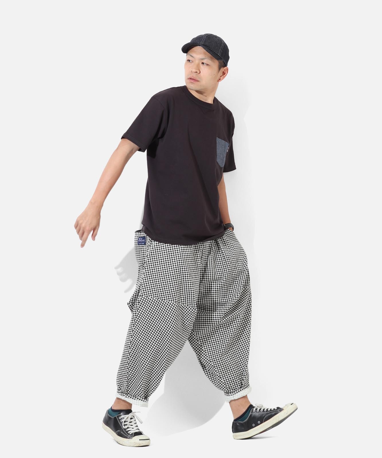 江口　family japanバルーンパンツ Kenshin_ブラックバルーンパンツ DPB73378 – CRAMMY