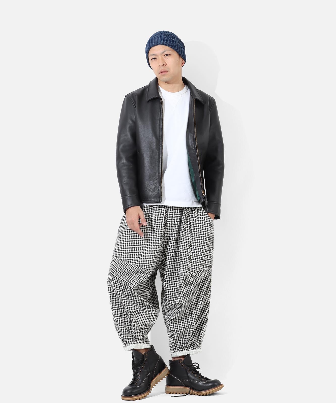 Houndstooth Check Ballon Pants 2 by LELAX / 千鳥 バルーンパンツ2 by LELAX 