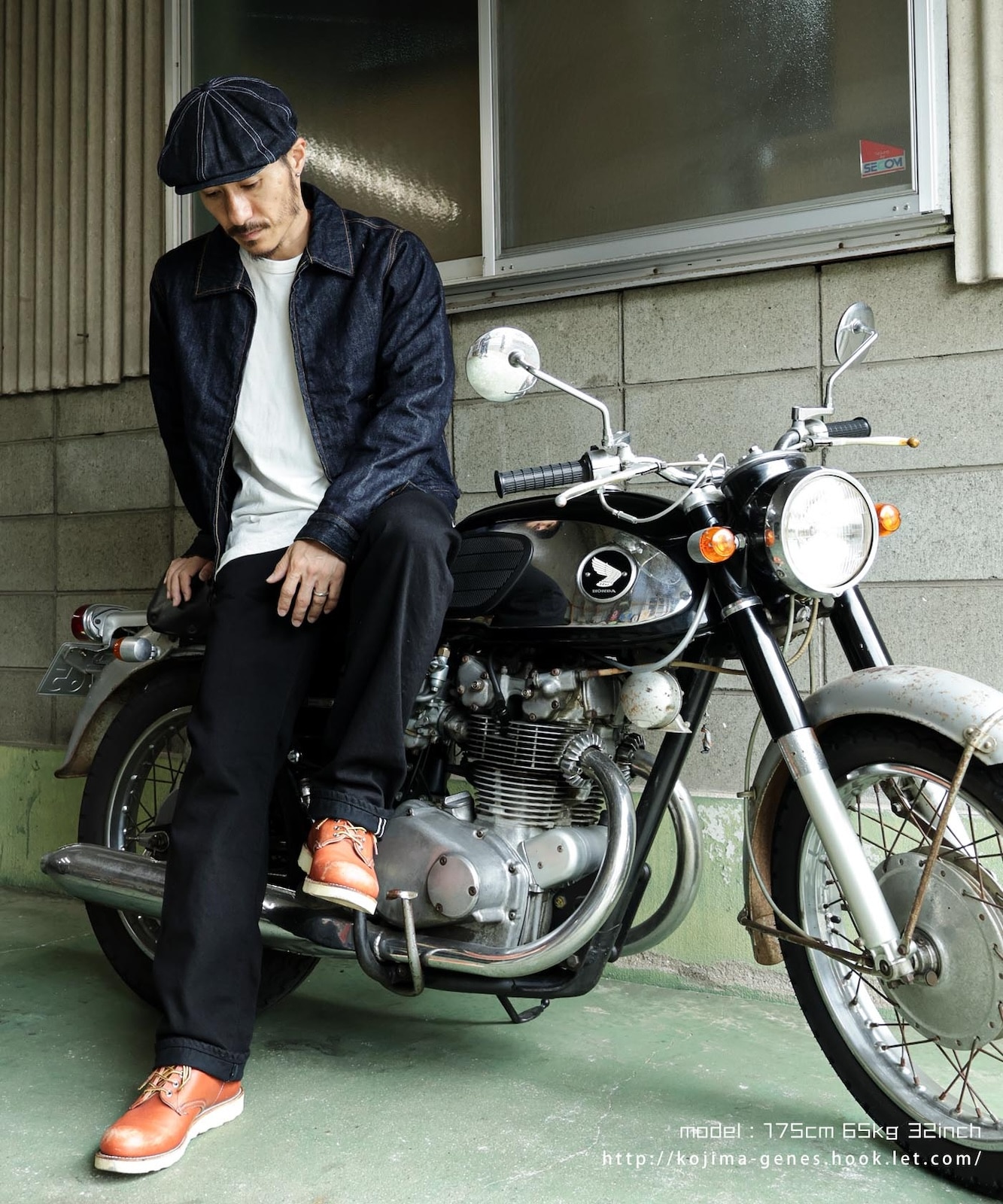 【美品】OGclassix　デニム　ブラックデニム　ストレート　38インチ 13oz selvedge black straight denim / 13ozセルビッチ ブラック
