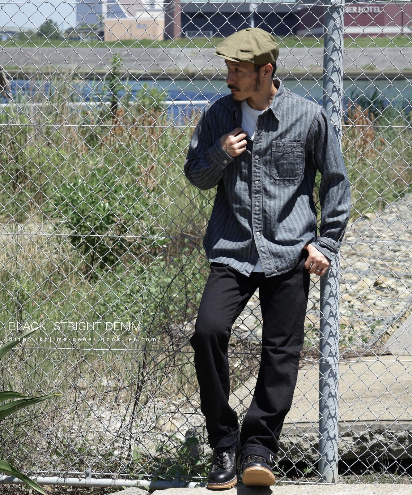 13oz Selvedge Black Straight Denim / 13ozセルビッチ ブラック