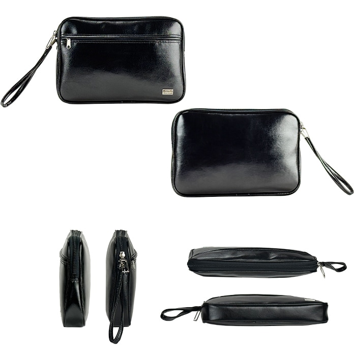 クラッチバッグ スピードケース 集金バッグ 日本製 豊岡製鞄  セカンドバッグ メンズ ビジネス A5サイズ対応  取っ手 黒 KBN25626 G-ガスト G-GUSTO