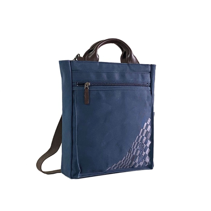 トートバッグ ショルダーバッグ カジュアルバッグ 日本製 豊岡製鞄 メンズ レディース A4 縦型 撥水 帆布 和風 お稽古 旅行 街持ち カーキ 紺 ベージュ KBN01037 鞄の國