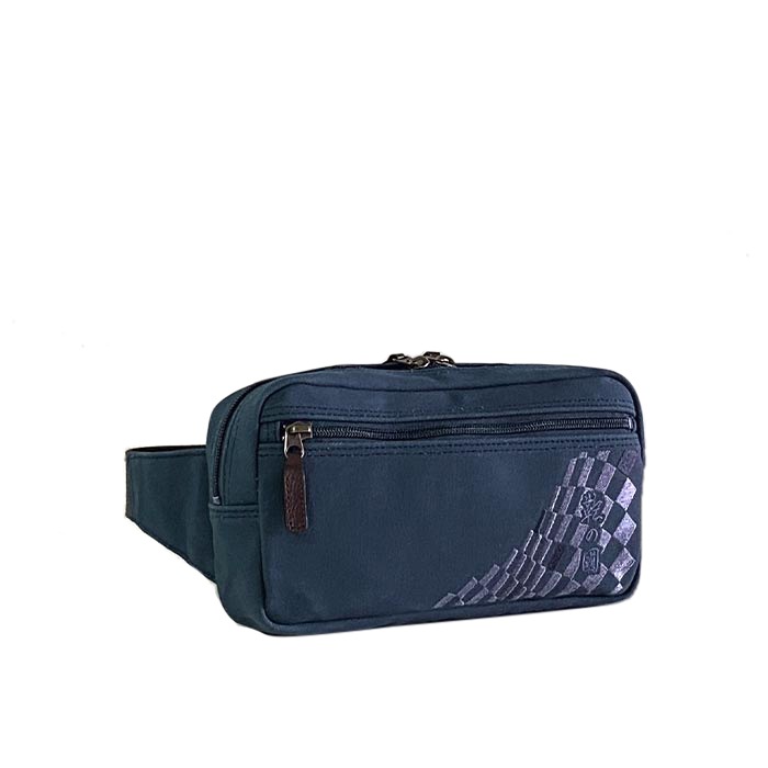 ウエストバッグ カジュアルバッグ 日本製 豊岡製鞄 メンズ 撥水 帆布 和風 旅行 街持ち カーキ 紺 ベージュ KBN01040 鞄の國