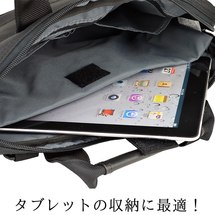ビジネスバッグ メンズ A4 薄マチ タブレット収納可能 キャリーオン機能 通勤 黒 ANDY HAWARD KBN26653