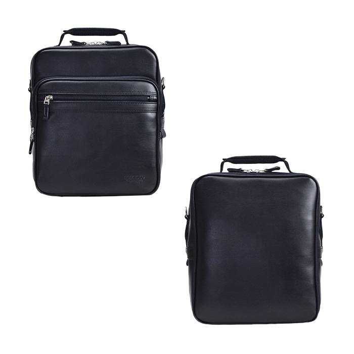 ショルダーバッグ 手提げバッグ ビジネスバッグ 日本製 豊岡製鞄 A4対応 メンズ 縦 縦型 黒 ２層 2WAY マチ広 軽量 BRELIOUS KBN16462