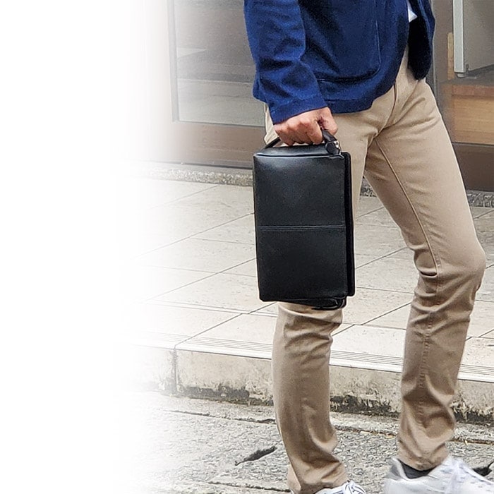 セカンドバッグ セカンドポーチ 日本製 メンズ PHILIPE LANGLET KBN25681