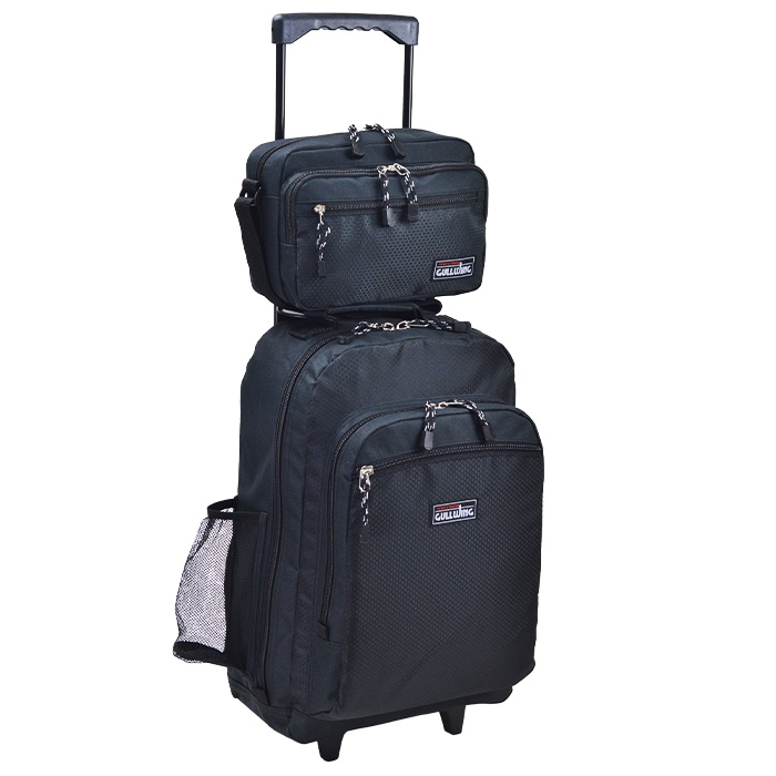 防災の日 キャリーバッグ リュックキャリー メンズ トロリーバッグ 軽量 3WAY ソフトケース  ショルダーバッグ付き 機内持ち込み ２泊３日 旅行 出張 防災リュック GULLWING KBN15188