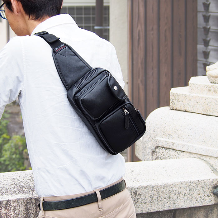 ウエストバッグ ウエストポーチ メンズ ソフト 多用途ポケット付き KBN25718 アンディハワード ANDY HAWARD