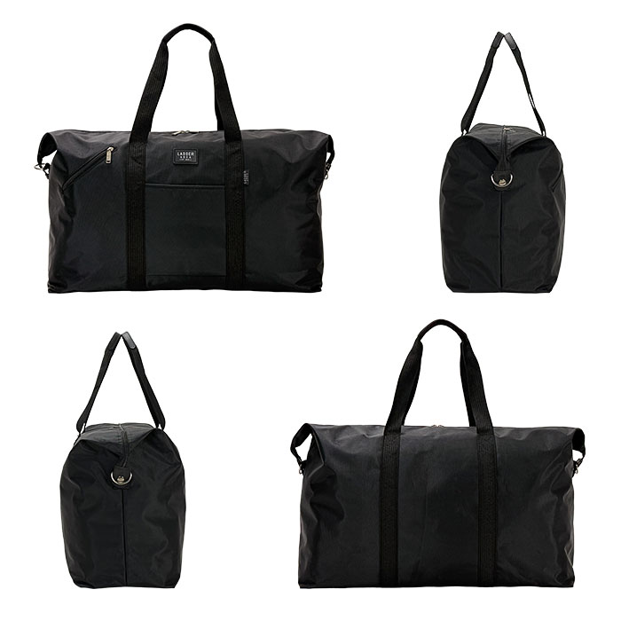 ボストンバッグ メンズ レディース 大容量 軽量 美容師 学生 ナイロン シンプル スポーツ レジャー 修学旅行 中学生 高校生 合宿 帰省 出張 キャンプ 旅行カバン 旅行バッグ 大きめ 4泊 5泊 折りたたみ コンパクト 実用的 LADDER AREA KBN11197