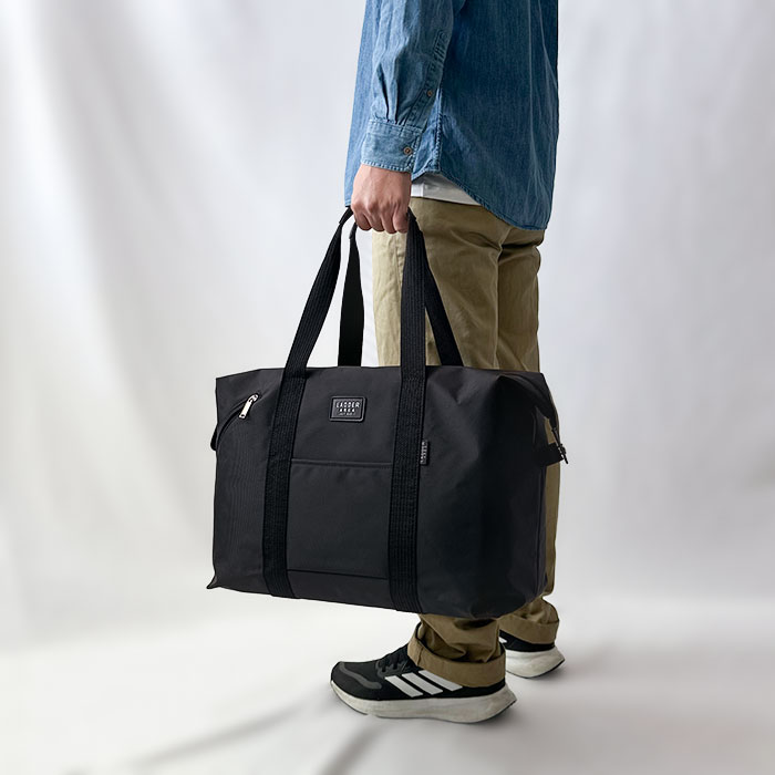 ボストンバッグ メンズ レディース 美容師 学生 旅行バッグ 大容量 30L シンプル 修学旅行 中学生 高校生 軽量 トラベルバッグ 折りたたみ コンパクト 1泊 旅行 合宿 帰省 スタイリストバッグ ナイロン レジャー キャンプ LADDER AREA KBN11200