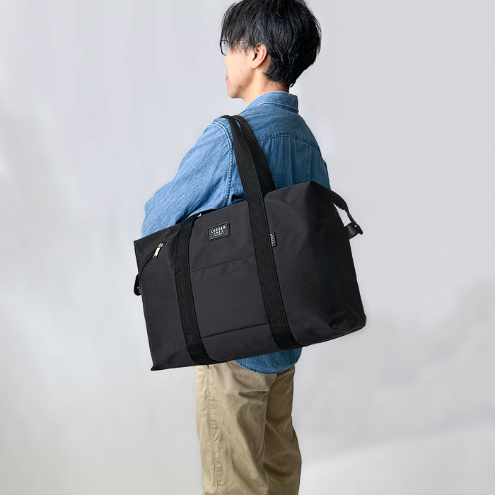 ボストンバッグ メンズ レディース 美容師 学生 旅行バッグ 大容量 30L シンプル 修学旅行 中学生 高校生 軽量 トラベルバッグ 折りたたみ コンパクト 1泊 旅行 合宿 帰省 スタイリストバッグ ナイロン レジャー キャンプ LADDER AREA KBN11200