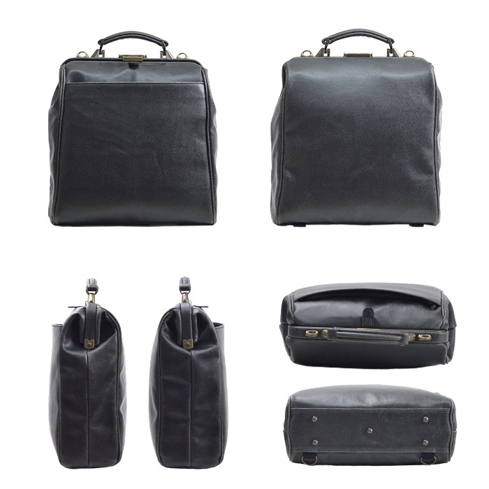 ダレスバッグ ビジネスバッグ メンズ リュック 日本製 豊岡製鞄 A4ファイル タブレット 縦 縦型 3WAY 白化合皮 鍵付き BRELIOUS KBN22359