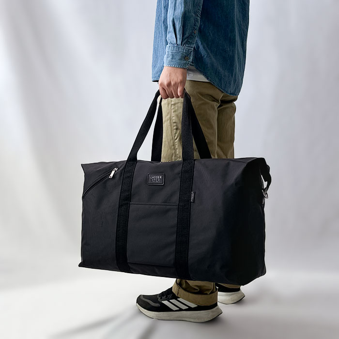 ボストンバッグ 大容量 メンズ レディース 美容師 学生 旅行バッグ 42L 軽量 ナイロン 旅行カバン シンプル 修学旅行 中学生 高校生 スタイリストバッグ 3泊 4泊 レジャー 旅行 出張 帰省 合宿 キャンプ 折りたたみ コンパクト LADDER AREA KBN11708