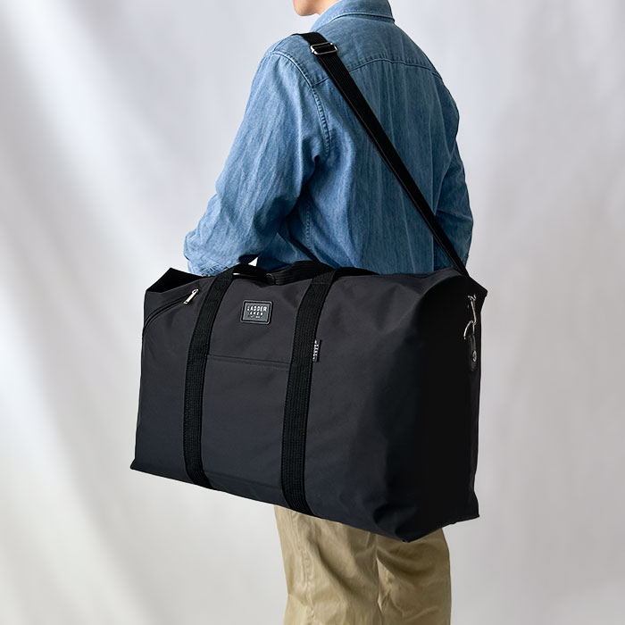 ボストンバッグ 大容量 メンズ レディース 美容師 学生 旅行バッグ 42L 軽量 ナイロン 旅行カバン シンプル 修学旅行 中学生 高校生 スタイリストバッグ 3泊 4泊 レジャー 旅行 出張 帰省 合宿 キャンプ 折りたたみ コンパクト LADDER AREA KBN11708