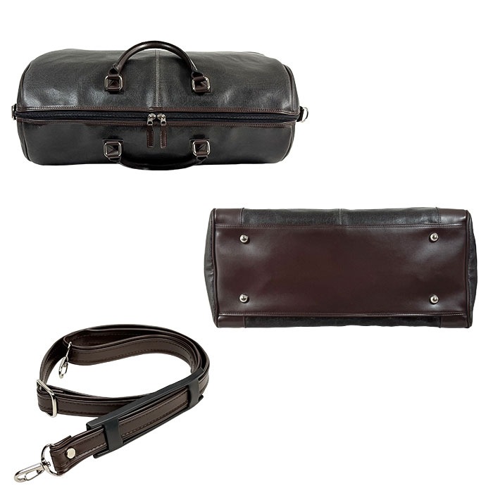 ボストンバッグ 日本製 豊岡製鞄 メンズ レディース オールドレザー調 おしゃれ 大人かわいい 2泊 3泊 ANDY HAWARD KBN10414