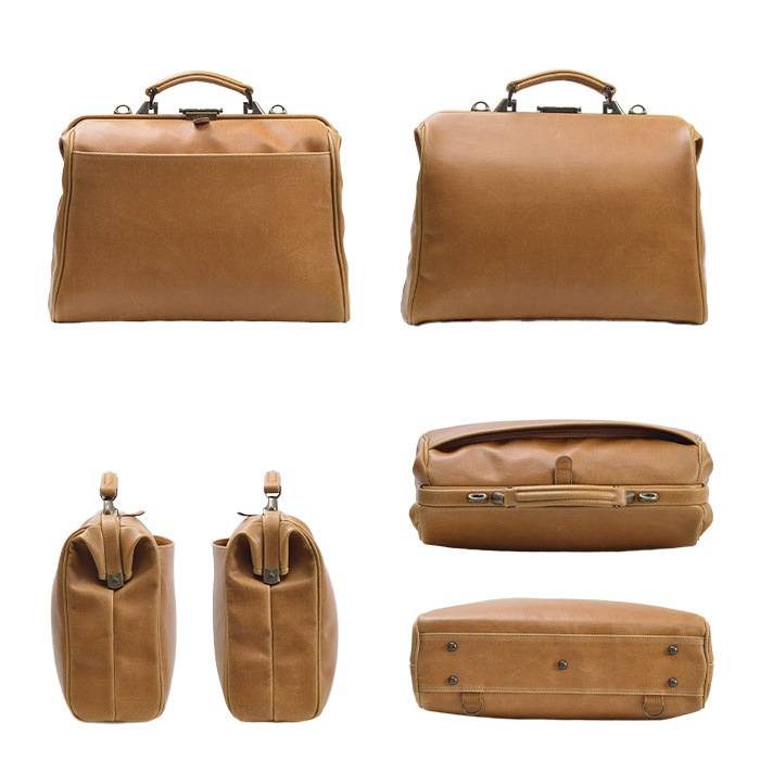 ダレスバッグ ビジネスバッグ メンズ リュック 日本製 豊岡製鞄 A4ファイル タブレット 横 横型 3WAY 白化合皮 鍵付きBRELIOUS KBN22360